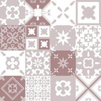 A composition of multiple azulejo tile designs, creating a dynamic and engaging visual effect. vector