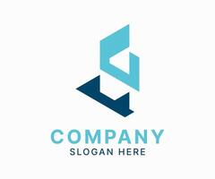 Abstract Real Estate Logo Design with Geometric Shapes. vector