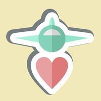 Sticker Transport. related to World Peace symbol. design editable vector
