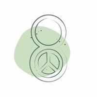 Icon Womens Day. related to World Peace symbol. Color Spot Style. design editable vector