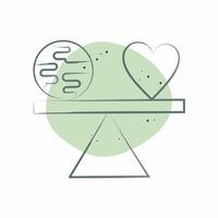 Icon Level. related to World Peace symbol. Color Spot Style. design editable vector