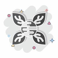 Icon Peace Environment. related to World Peace symbol. comic style. editable vector