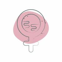 Icon Female. related to World Peace symbol. Color Spot Style. design editable vector