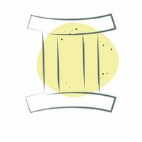 Icon Gemini. related to Astrology symbol. Color Spot Style. design editable vector