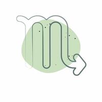 Icon Scorpio. related to Astrology symbol. Color Spot Style. design editable vector