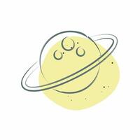 Icon Space. related to Astrology symbol. Color Spot Style. design editable vector