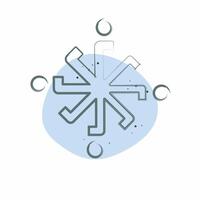 Icon Symbol Astrology. related to Astrology symbol. Color Spot Style. design editable vector