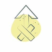 Icon Zeus. related to Astrology symbol. Color Spot Style. design editable vector