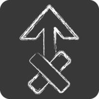Icon Zeus. related to Astrology symbol. chalk Style. design editable vector