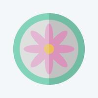 Icon Bohemian. related to Astrology symbol. flat style. design editable vector