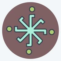 Icon Symbol Astrology. related to Astrology symbol. color mate style. design editable vector