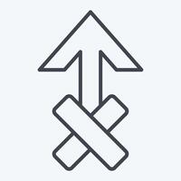 Icon Zeus. related to Astrology symbol. line style. design editable vector