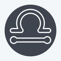 Icon Libra. related to Astrology symbol. glyph style. design editable vector