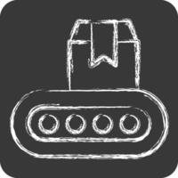 Icon Industrial Robot. related to Industry symbol. chalk Style. design editable vector
