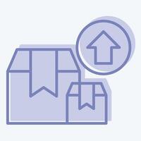 Icon Box. related to Industry symbol. two tone style. design editable vector