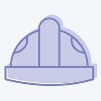 Icon Helmat. related to Industry symbol. two tone style. design editable vector