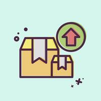 Icon Box. related to Industry symbol. MBE style. design editable vector