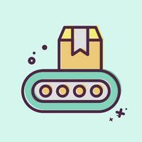 Icon Industrial Robot. related to Industry symbol. MBE style. design editable vector
