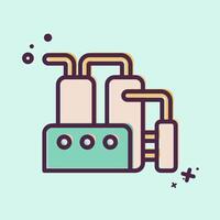 Icon Refinery. related to Industry symbol. MBE style. design editable vector