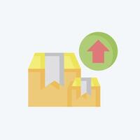 Icon Box. related to Industry symbol. flat style. design editable vector