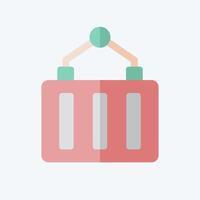 Icon Container. related to Industry symbol. flat style. design editable vector