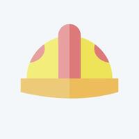 Icon Helmat. related to Industry symbol. flat style. design editable vector