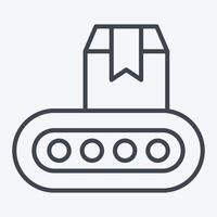 Icon Industrial Robot. related to Industry symbol. line style. design editable vector