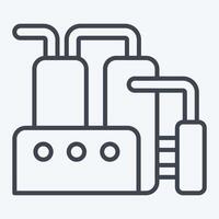 Icon Refinery. related to Industry symbol. line style. design editable vector