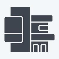 Icon Company Office. related to Industry symbol. glyph style. design editable vector