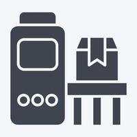 Icon Conveyor. related to Industry symbol. glyph style. design editable vector