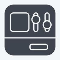 Icon Dashboard. related to Industry symbol. glyph style. design editable vector