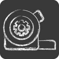 Icon Measure Tape. related to Repair Tools symbol. chalk Style. design editable vector