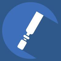 Icon Chisel. related to Repair Tools symbol. long shadow style. design editable vector