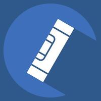 Icon Spirit Level. related to Repair Tools symbol. long shadow style. design editable vector