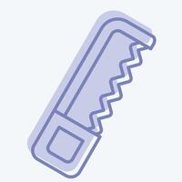 Icon Coping Saw. related to Repair Tools symbol. two tone style. design editable vector
