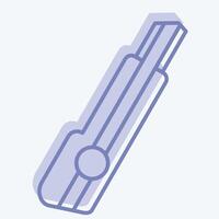 Icon Cutter. related to Repair Tools symbol. two tone style. design editable vector