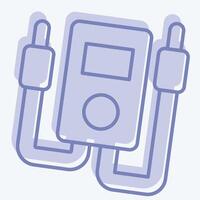 Icon Electrical Meter. related to Repair Tools symbol. two tone style. design editable vector