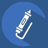 Icon Test Light. related to Repair Tools symbol. long shadow style. design editable vector