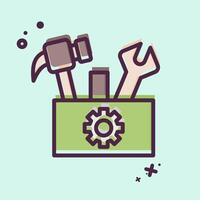 Icon Tool Box. related to Repair Tools symbol. MBE style. design editable vector