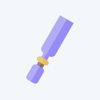 Icon Chisel. related to Repair Tools symbol. flat style. design editable vector