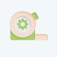 Icon Measure Tape. related to Repair Tools symbol. flat style. design editable vector