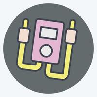 Icon Electrical Meter. related to Repair Tools symbol. color mate style. design editable vector