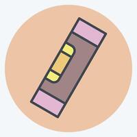 Icon Spirit Level. related to Repair Tools symbol. color mate style. design editable vector