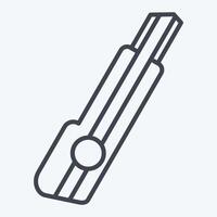 Icon Cutter. related to Repair Tools symbol. line style. design editable vector