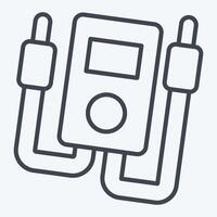 Icon Electrical Meter. related to Repair Tools symbol. line style. design editable vector