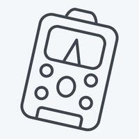 Icon Power Meter. related to Repair Tools symbol. line style. design editable vector