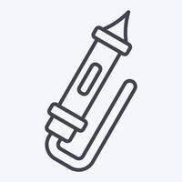 Icon Test Light. related to Repair Tools symbol. line style. design editable vector