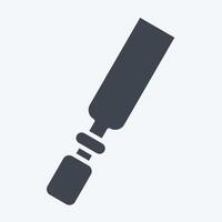 Icon Chisel. related to Repair Tools symbol. glyph style. design editable vector