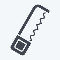 Icon Coping Saw. related to Repair Tools symbol. glyph style. design editable vector