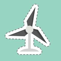 Sticker line cut Sustainable Development. related to Development symbol vector